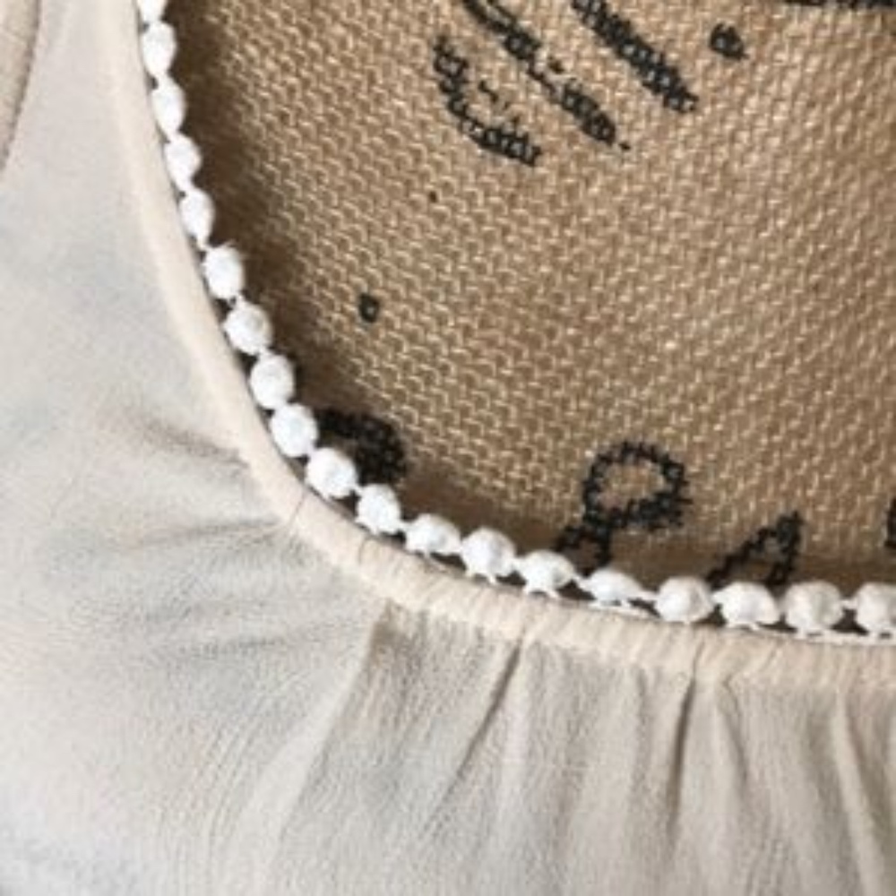 Altar'd State White tiered Sundress with lace - Picture 3 of 4